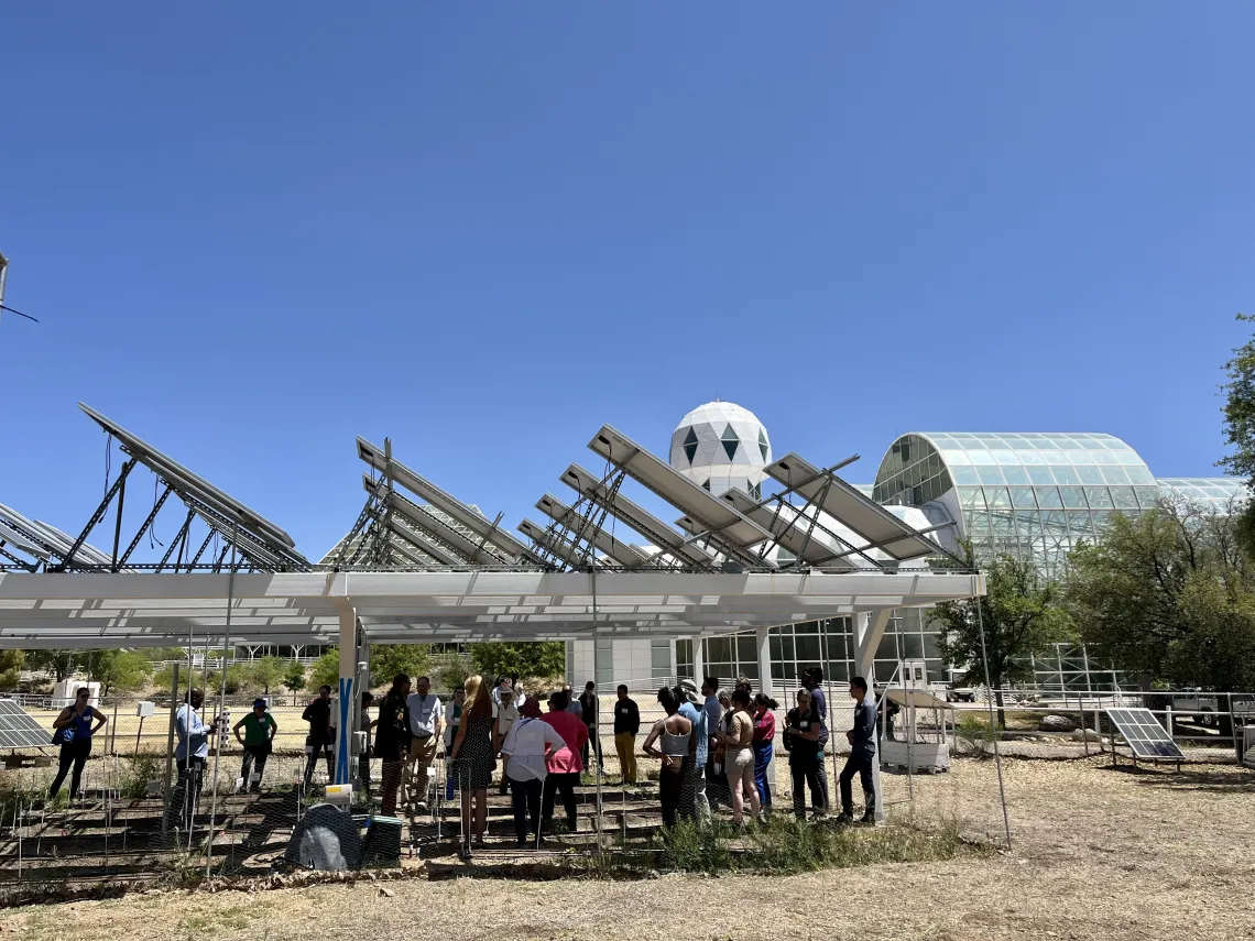 Demonstration of the operation of an agrivoltaic system